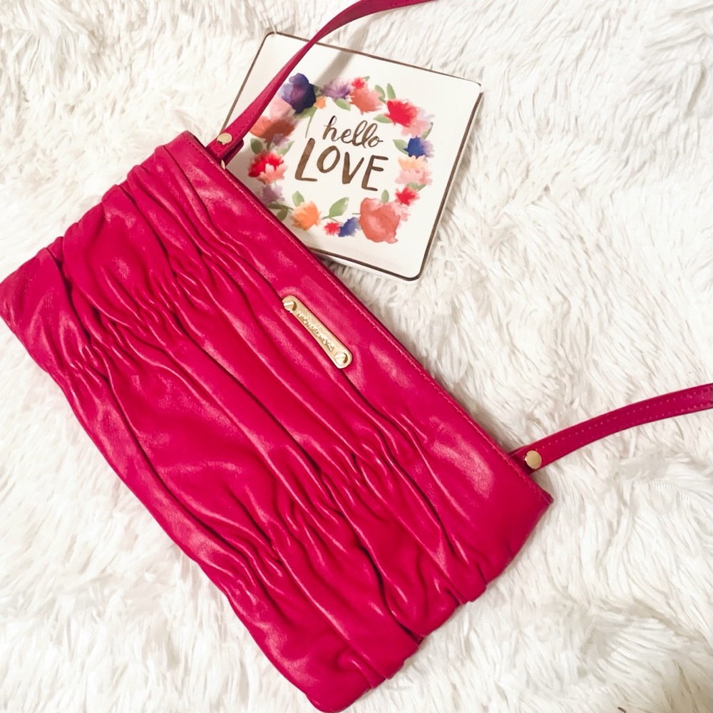 Michael Kors hot pink small shoulder bag